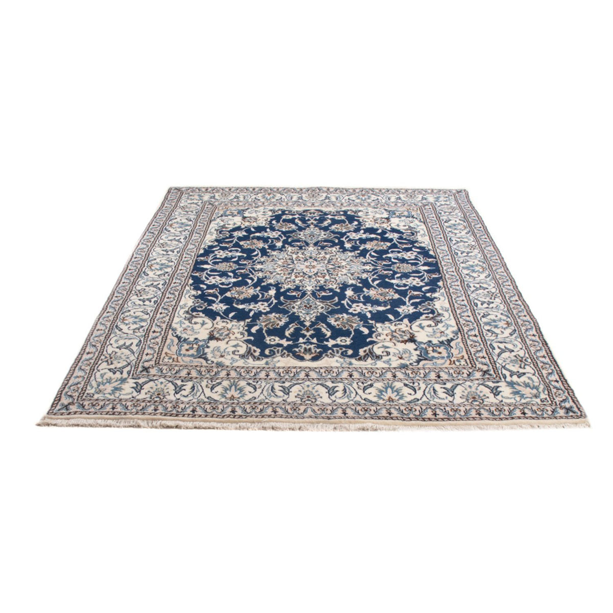 Alfombra Persa - Nain - Real - 203 x 145 cm - azul