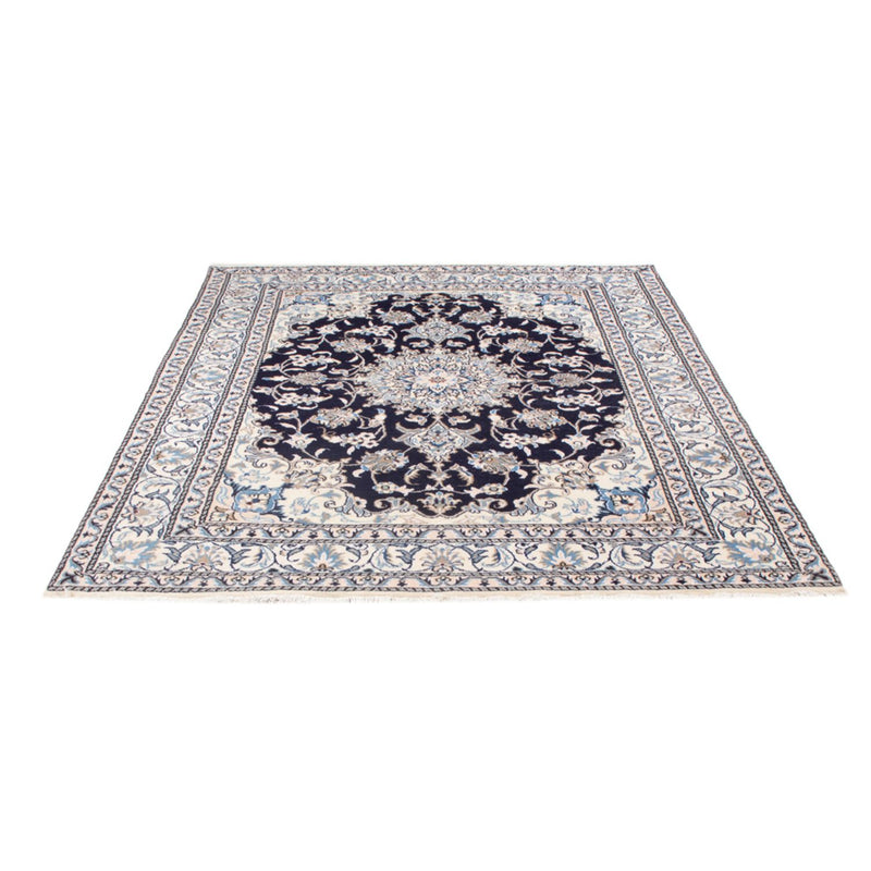 Alfombra Persa - Nain - Real - 200 x 152 cm - azul oscuro