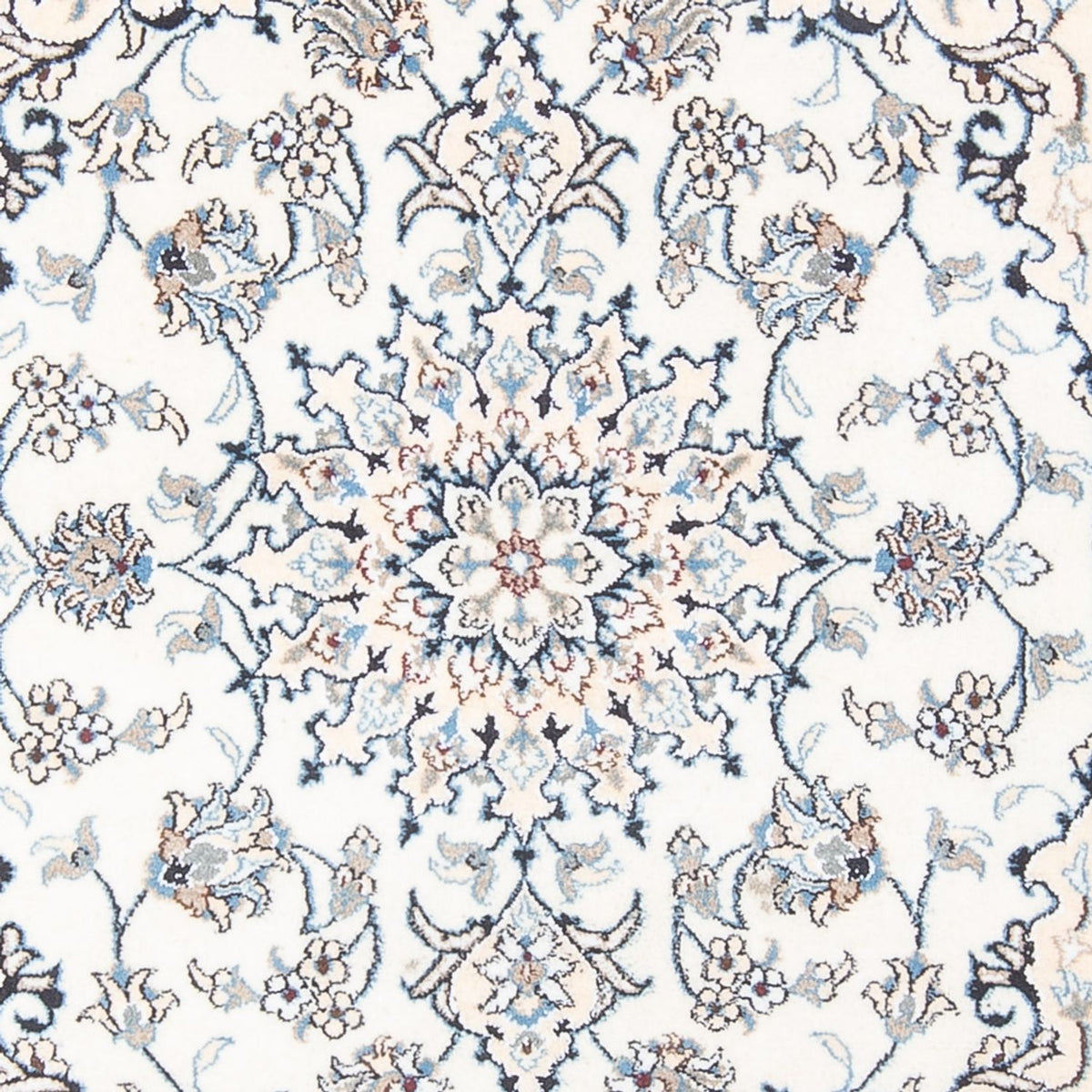 Alfombra Persa - Nain - Real - 200 x 143 cm - crema