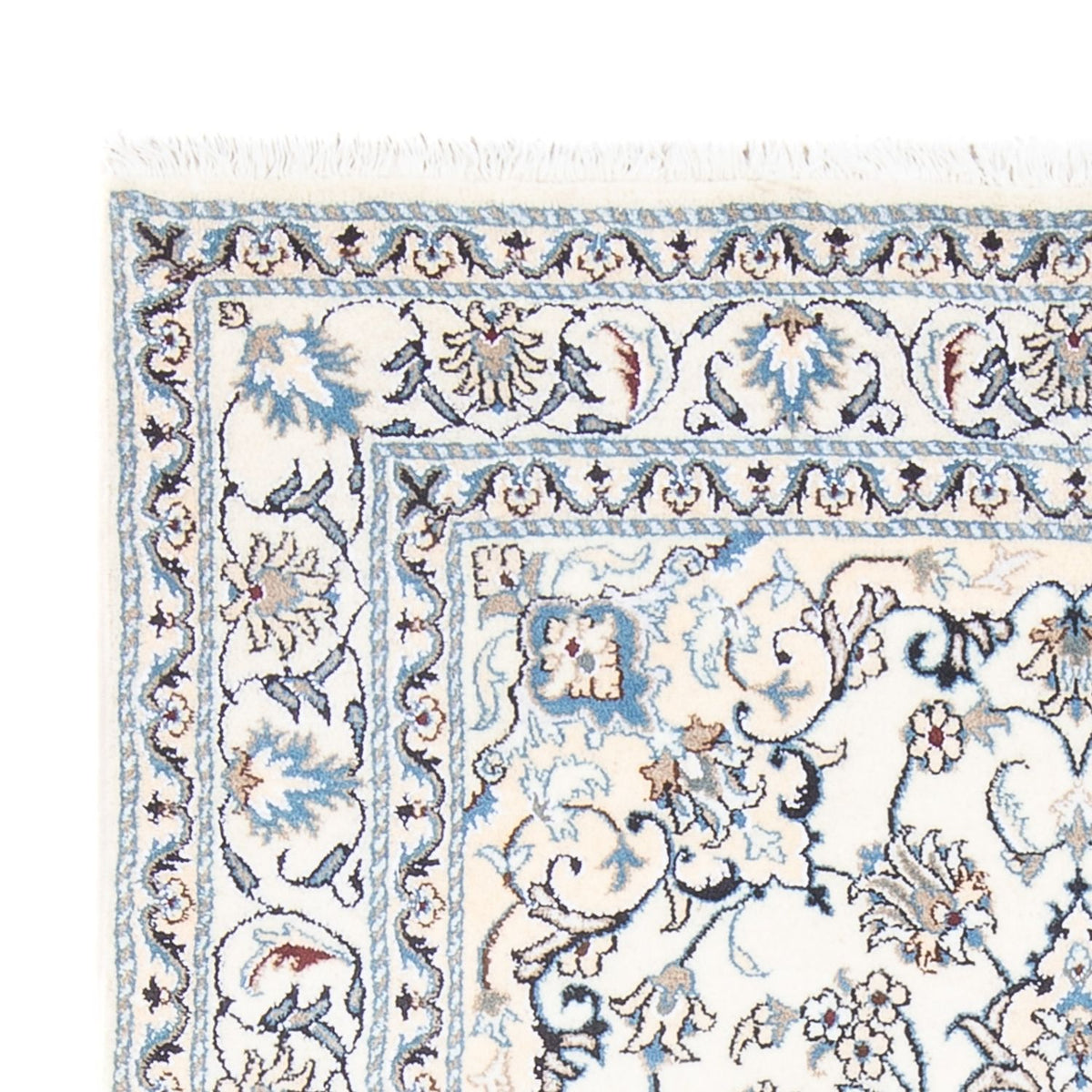 Alfombra Persa - Nain - Real - 200 x 143 cm - crema