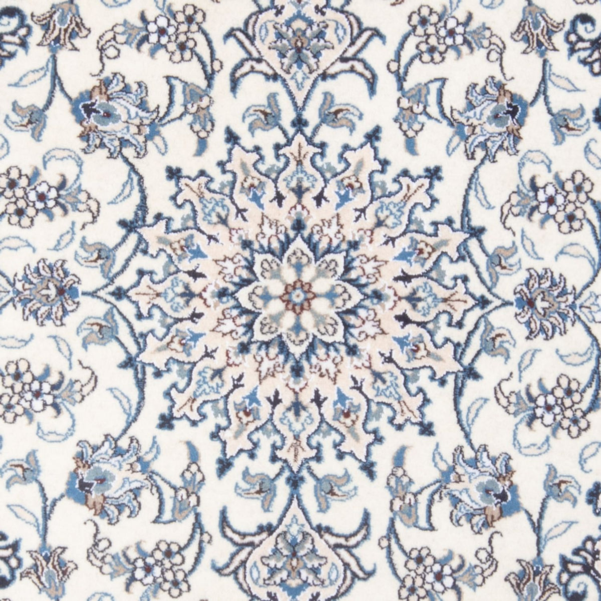 Alfombra Persa - Nain - Real - 202 x 147 cm - crema