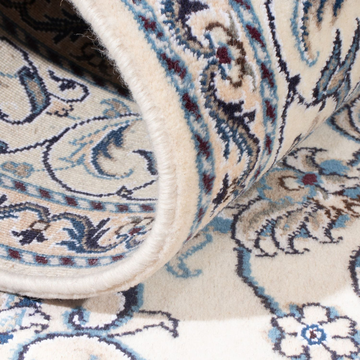 Alfombra Persa - Nain - Real - 202 x 147 cm - crema