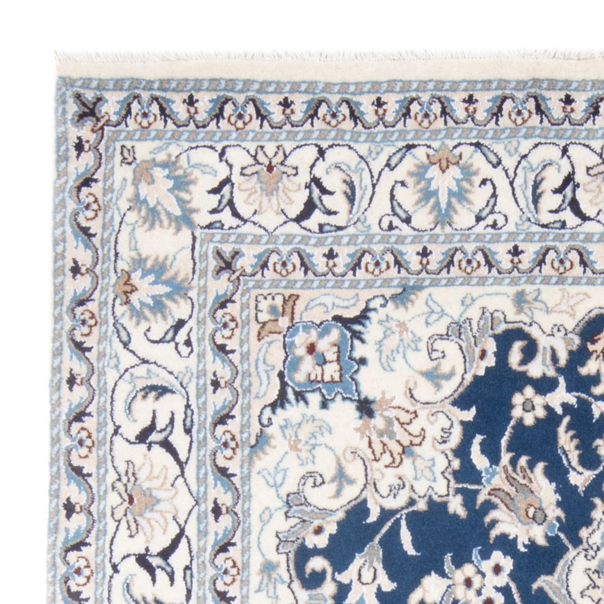 Alfombra Persa - Nain - Real - 200 x 148 cm - azul