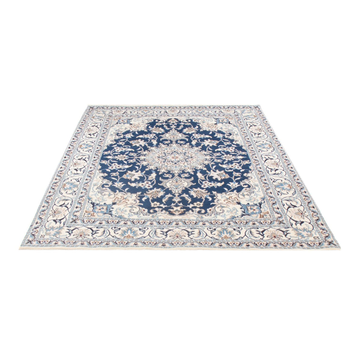 Alfombra Persa - Nain - Real - 200 x 148 cm - azul