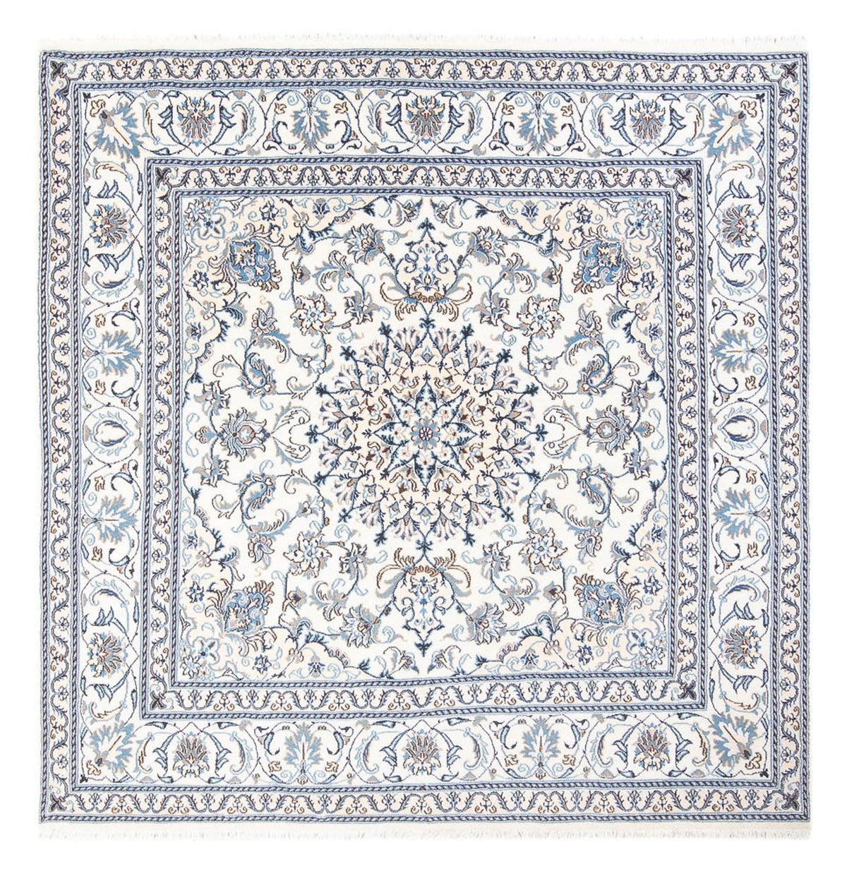 Alfombra persa - Nain cuadrado  - 200 x 195 cm - crema