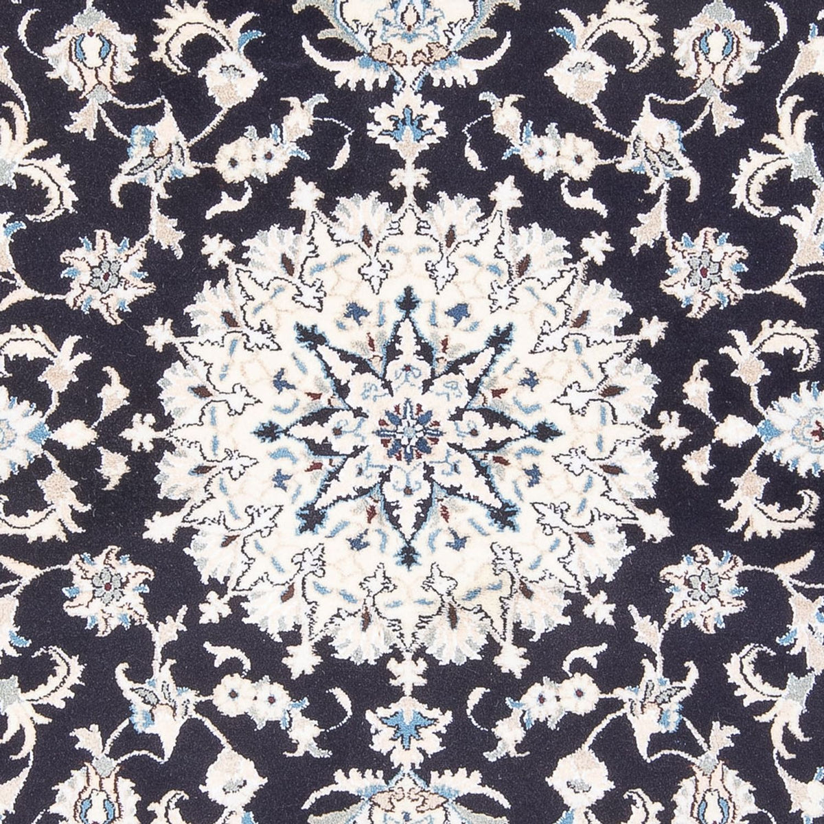 Alfombra persa - Nain - 231 x 163 cm - azul oscuro