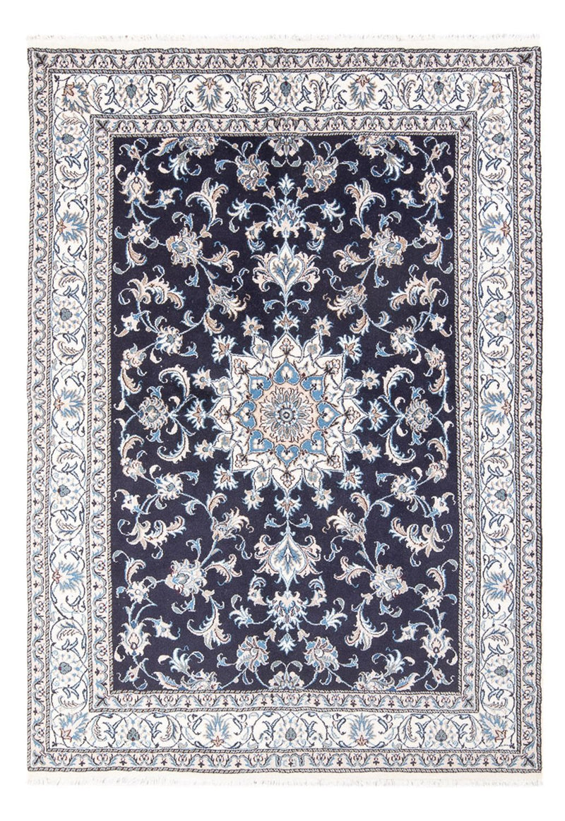 Alfombra persa - Nain - 238 x 167 cm - azul oscuro