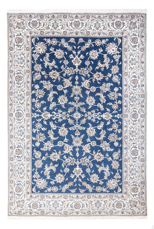 Alfombra persa - Nain - 291 x 197 cm - azul oscuro