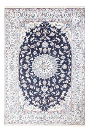 Alfombra persa - Nain - 295 x 203 cm - azul oscuro