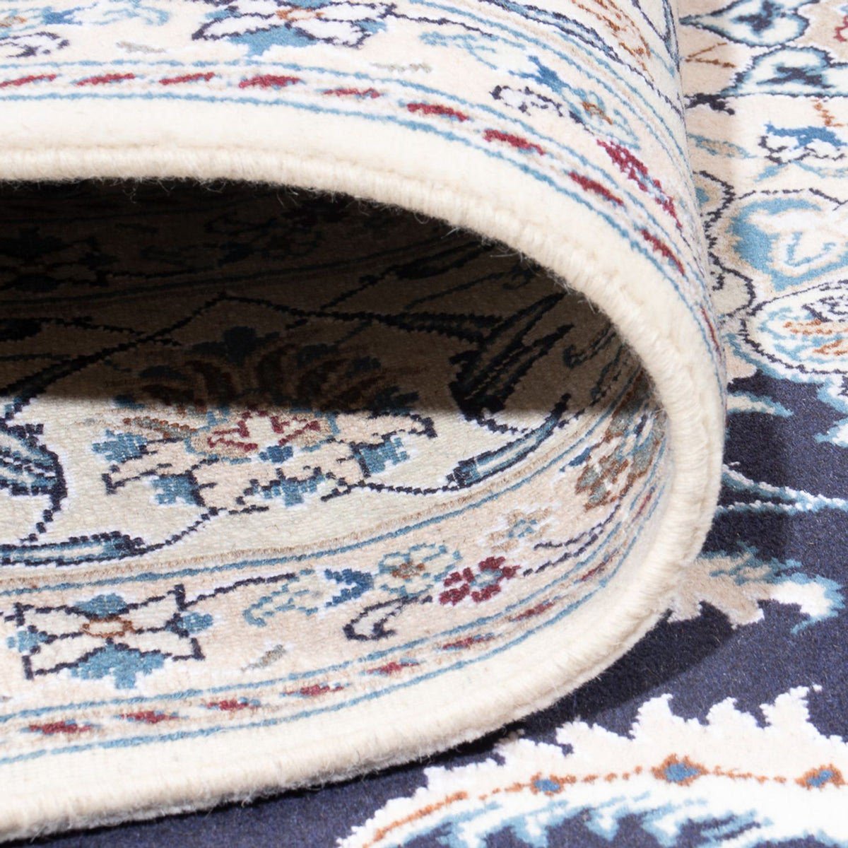 Alfombra persa - Nain - 295 x 203 cm - azul oscuro