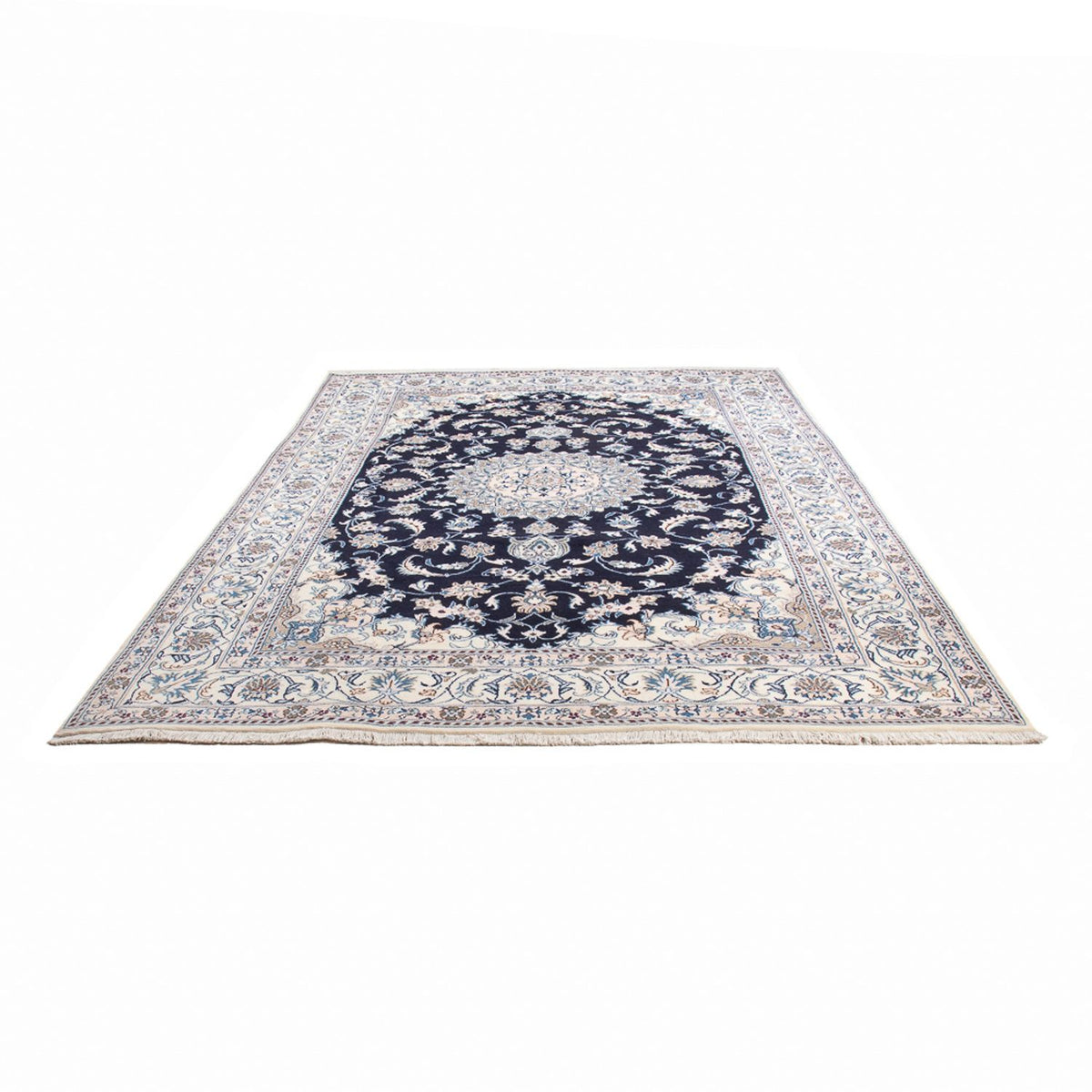 Alfombra persa - Nain - 295 x 203 cm - azul oscuro