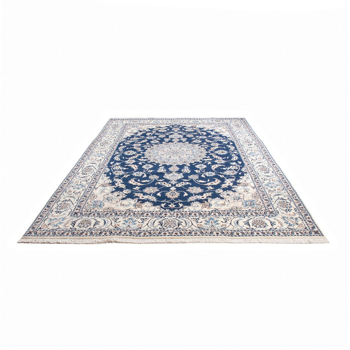 Alfombra persa - Nain - 296 x 196 cm - azul