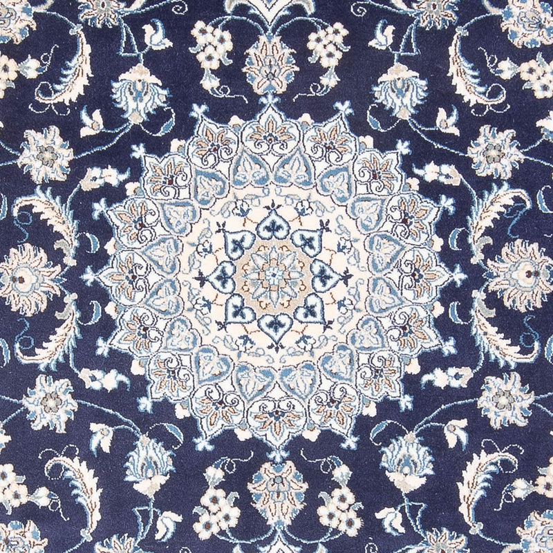 Alfombra persa - Nain - 293 x 201 cm - azul oscuro