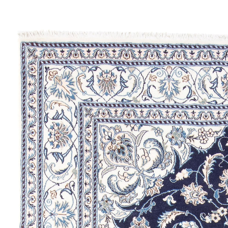 Alfombra persa - Nain - 293 x 201 cm - azul oscuro
