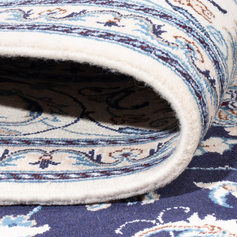 Alfombra persa - Nain - 293 x 201 cm - azul oscuro