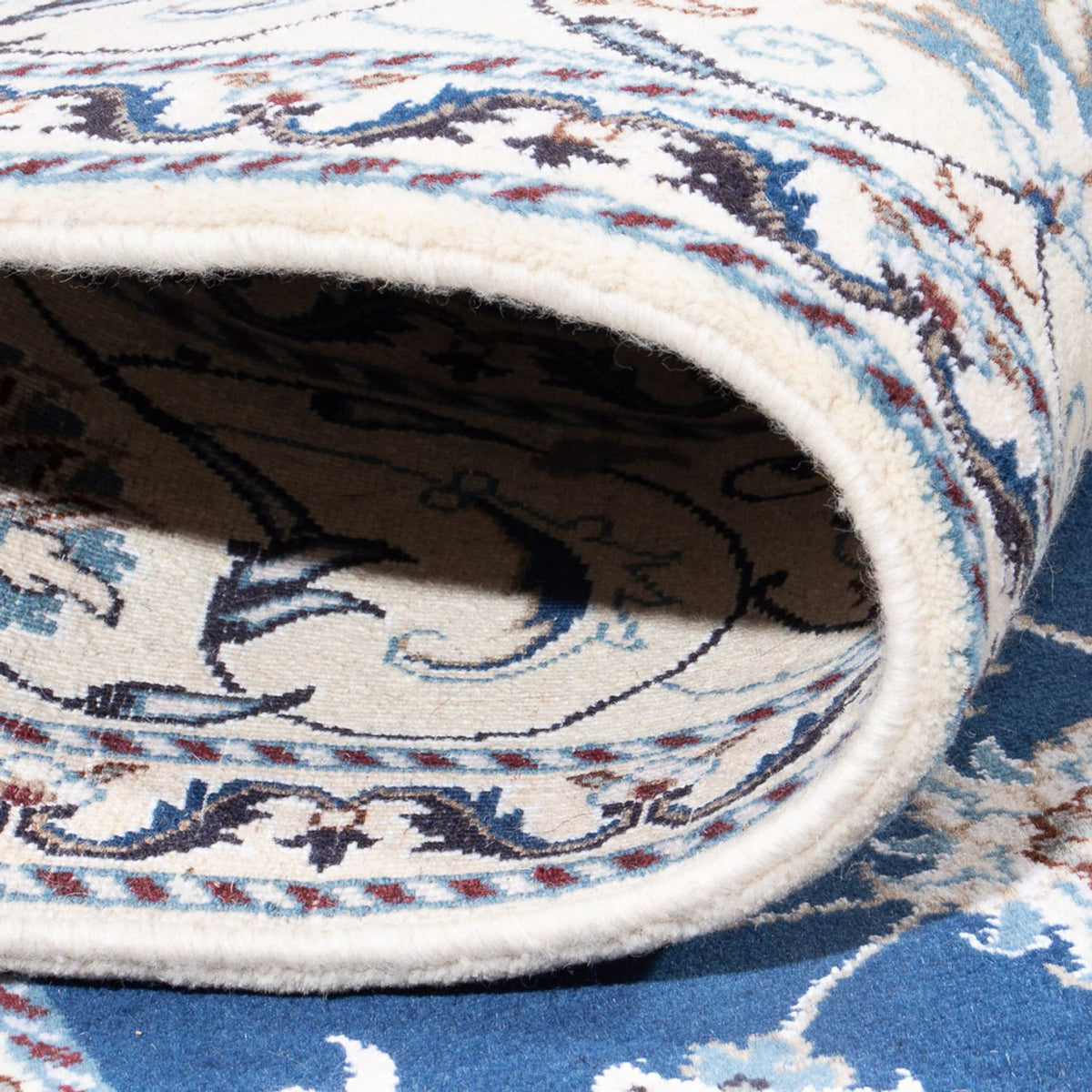 Alfombra persa - Nain - 287 x 192 cm - azul