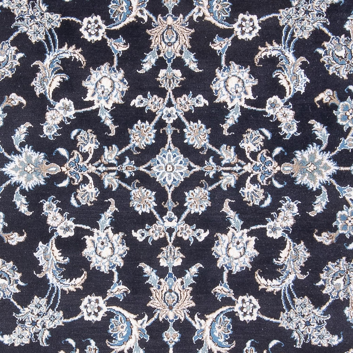 Alfombra persa - Nain - 288 x 191 cm - azul oscuro