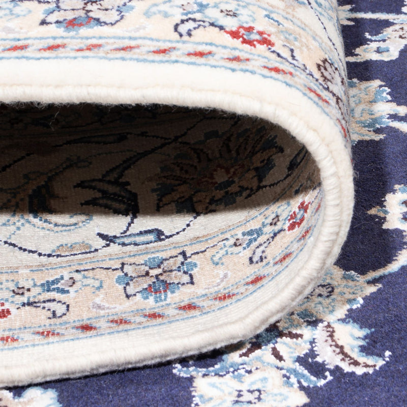 Alfombra persa - Nain - 293 x 197 cm - azul oscuro