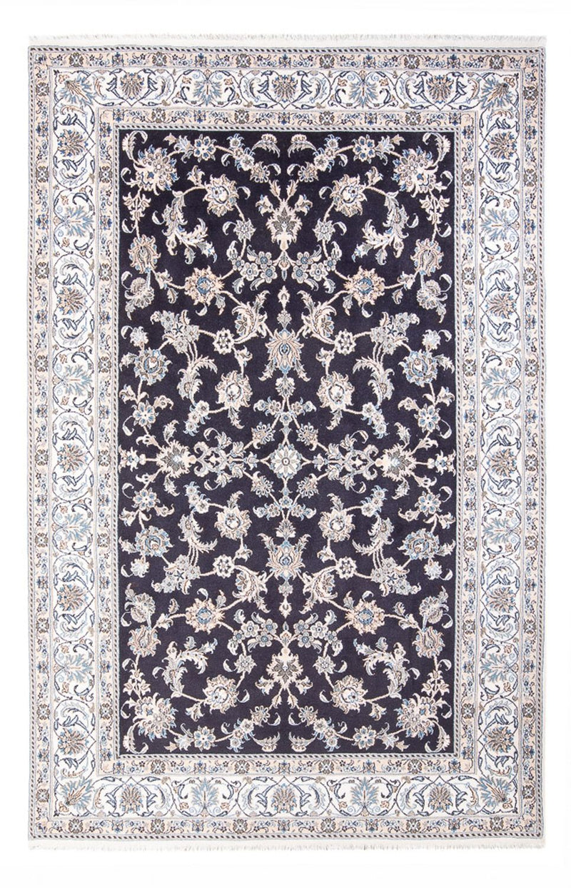 Alfombra persa - Nain - 304 x 193 cm - azul oscuro