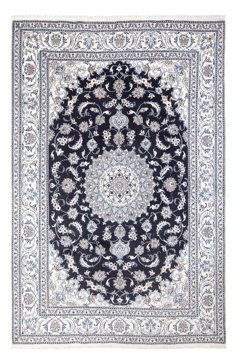 Alfombra persa - Nain - 295 x 191 cm - azul oscuro