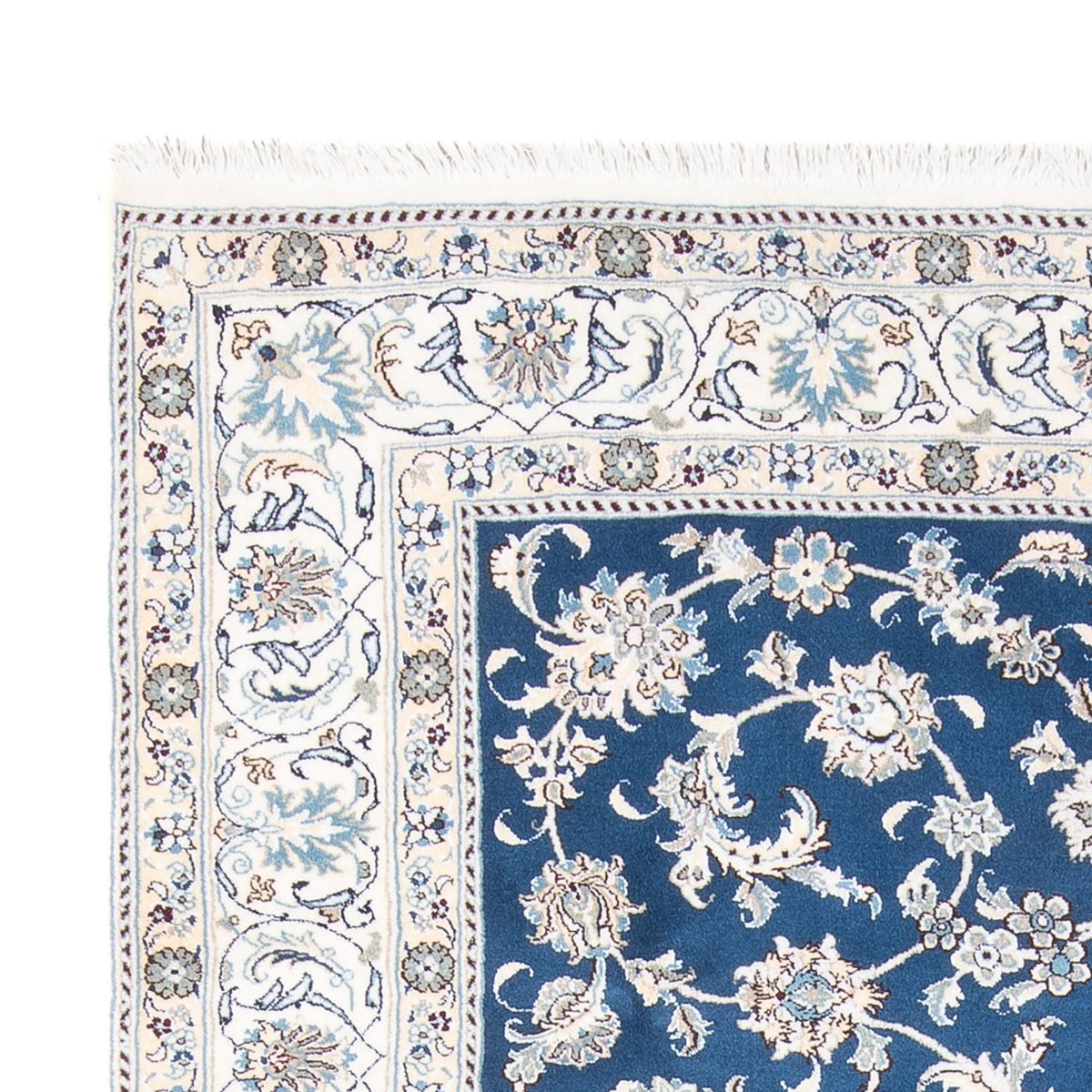 Alfombra persa - Nain - 296 x 196 cm - azul