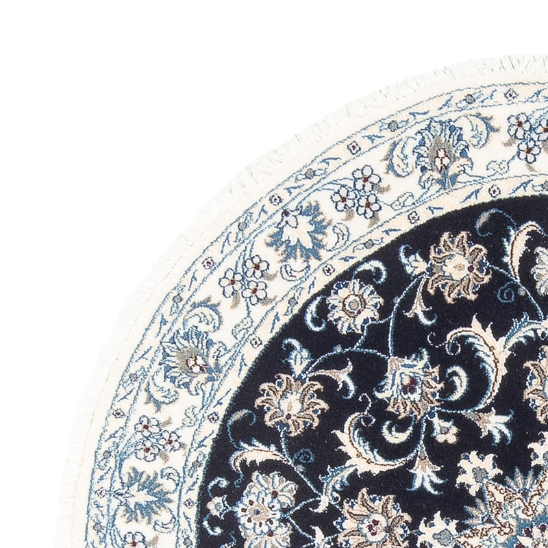 Alfombra persa - Nain redondo  - 150 x 150 cm - azul oscuro