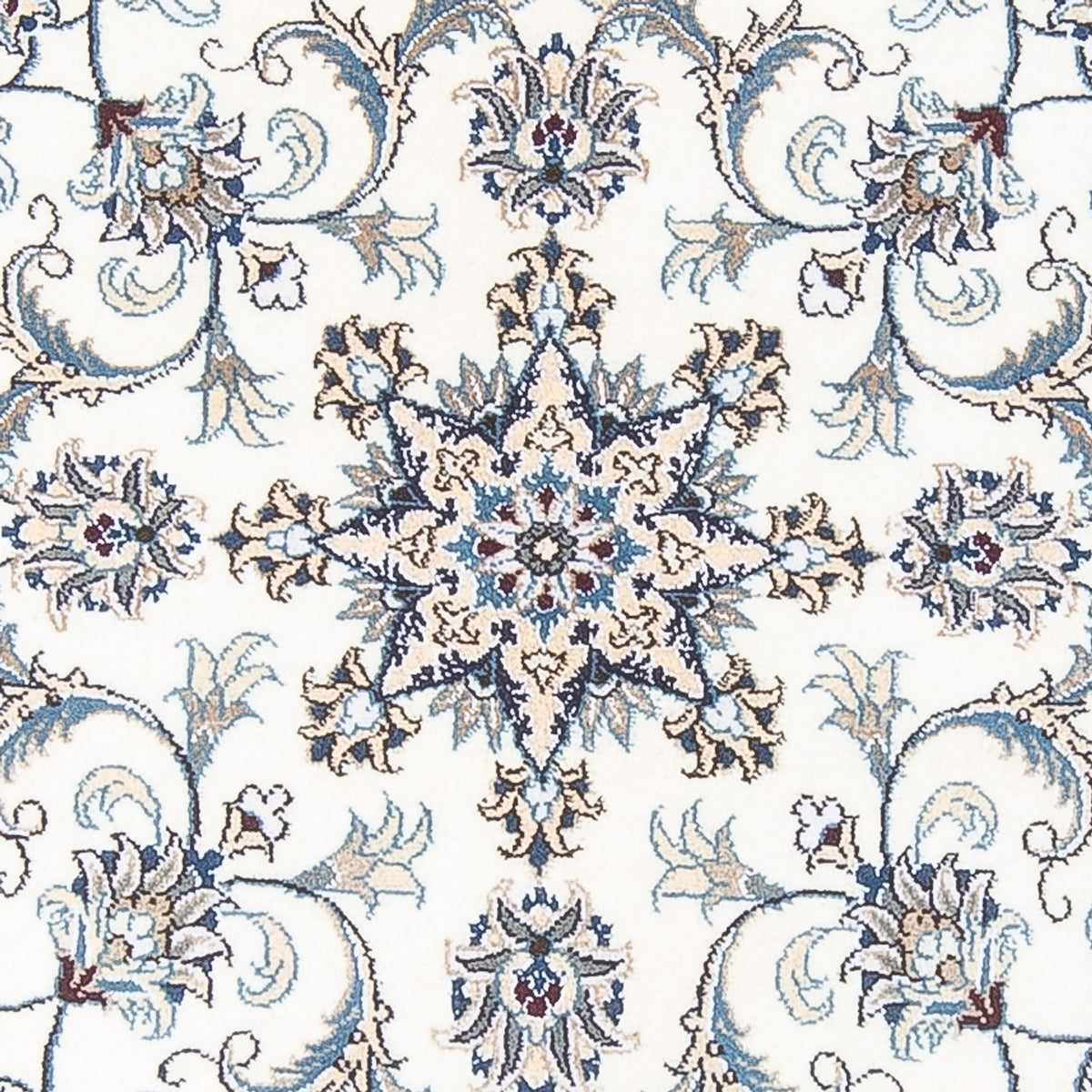 Alfombra persa - Nain redondo  - 150 x 150 cm - crema