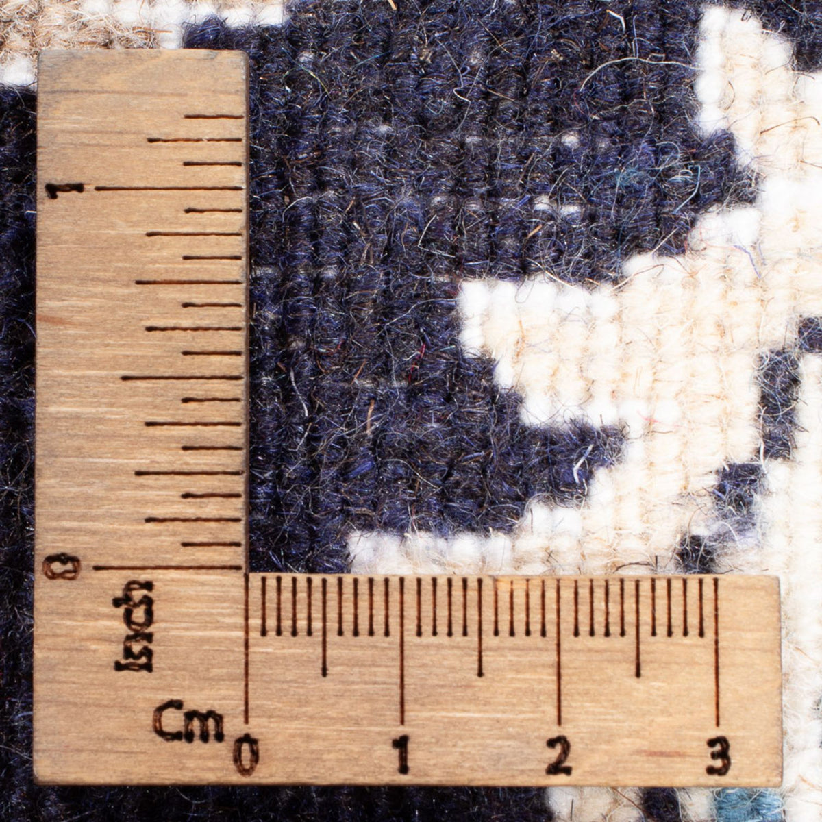 Alfombra Persa - Nain - Real - 90 x 60 cm - azul oscuro