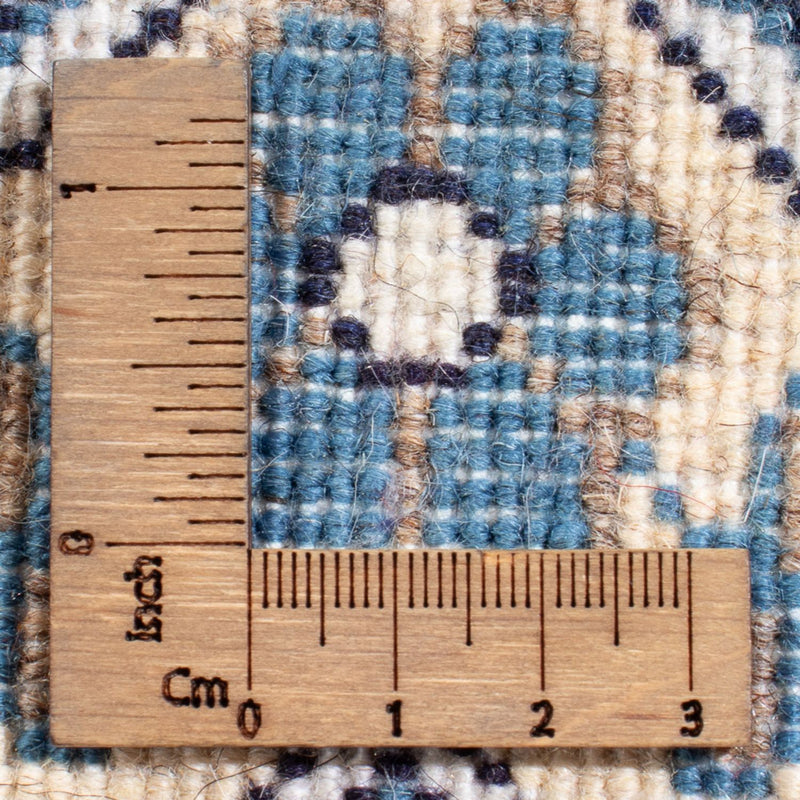 Alfombra Persa - Nain - Real - 90 x 60 cm - azul oscuro