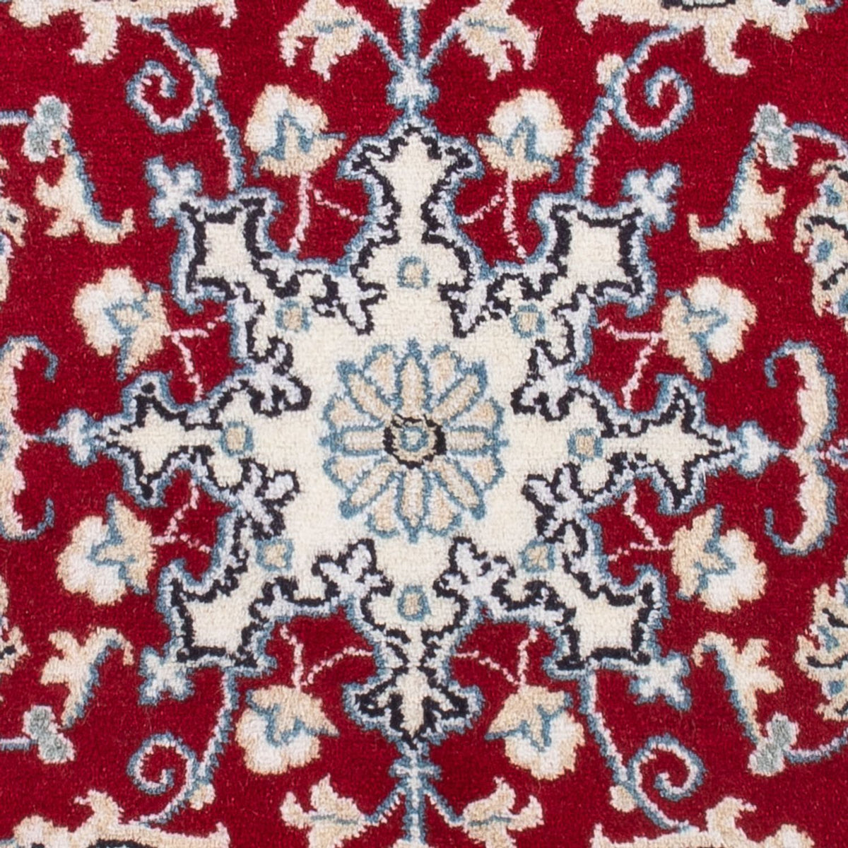 Alfombra Persa - Nain - Real - 90 x 60 cm - rojo