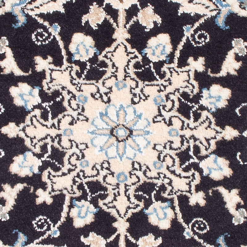 Alfombra Persa - Nain - Real - 90 x 60 cm - azul oscuro