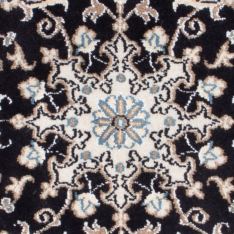 Alfombra Persa - Nain - Real - 90 x 60 cm - azul oscuro