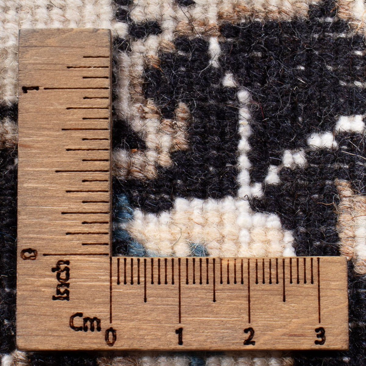 Alfombra Persa - Nain - Real - 90 x 60 cm - azul oscuro