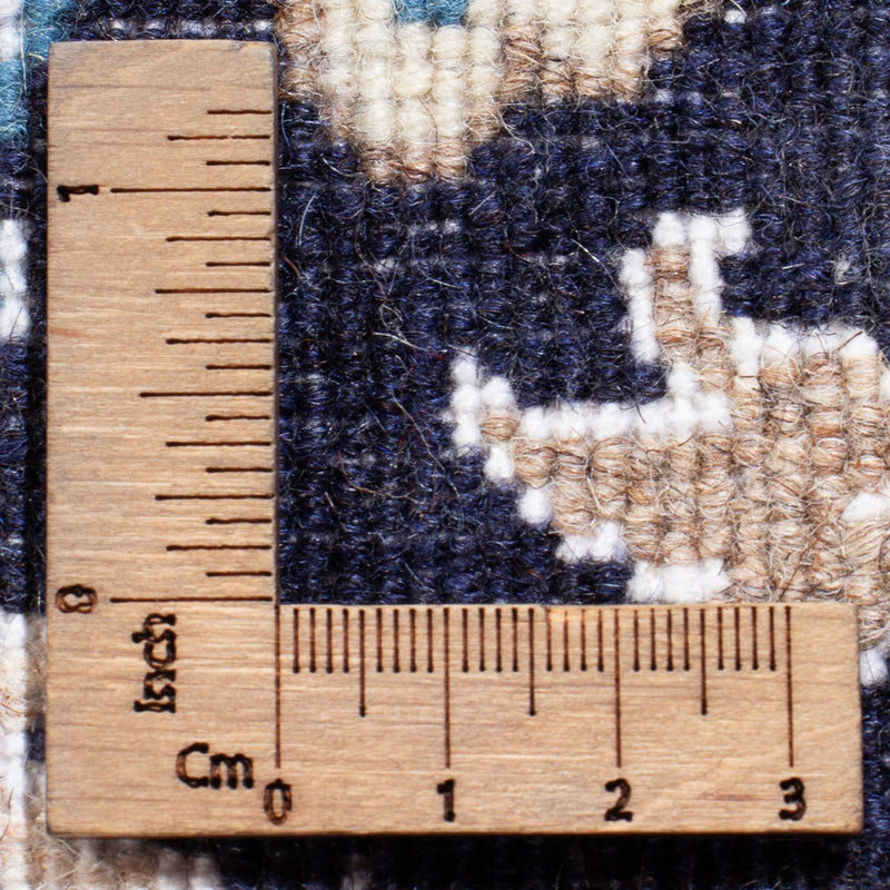 Alfombra Persa - Nain - Real - 90 x 60 cm - azul oscuro