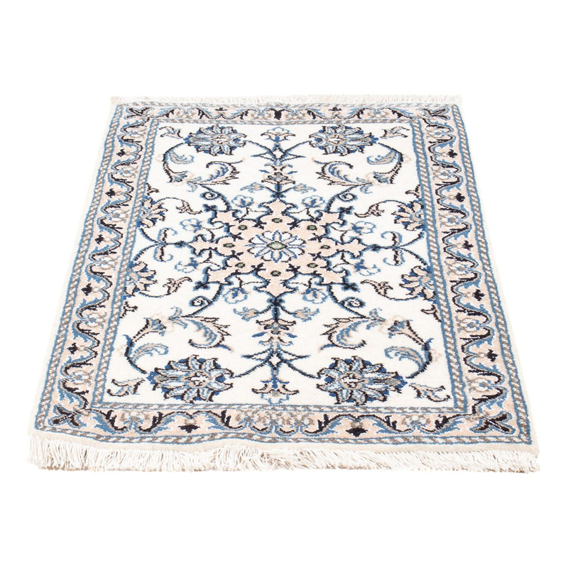 Alfombra Persa - Nain - Real - 90 x 60 cm - crema