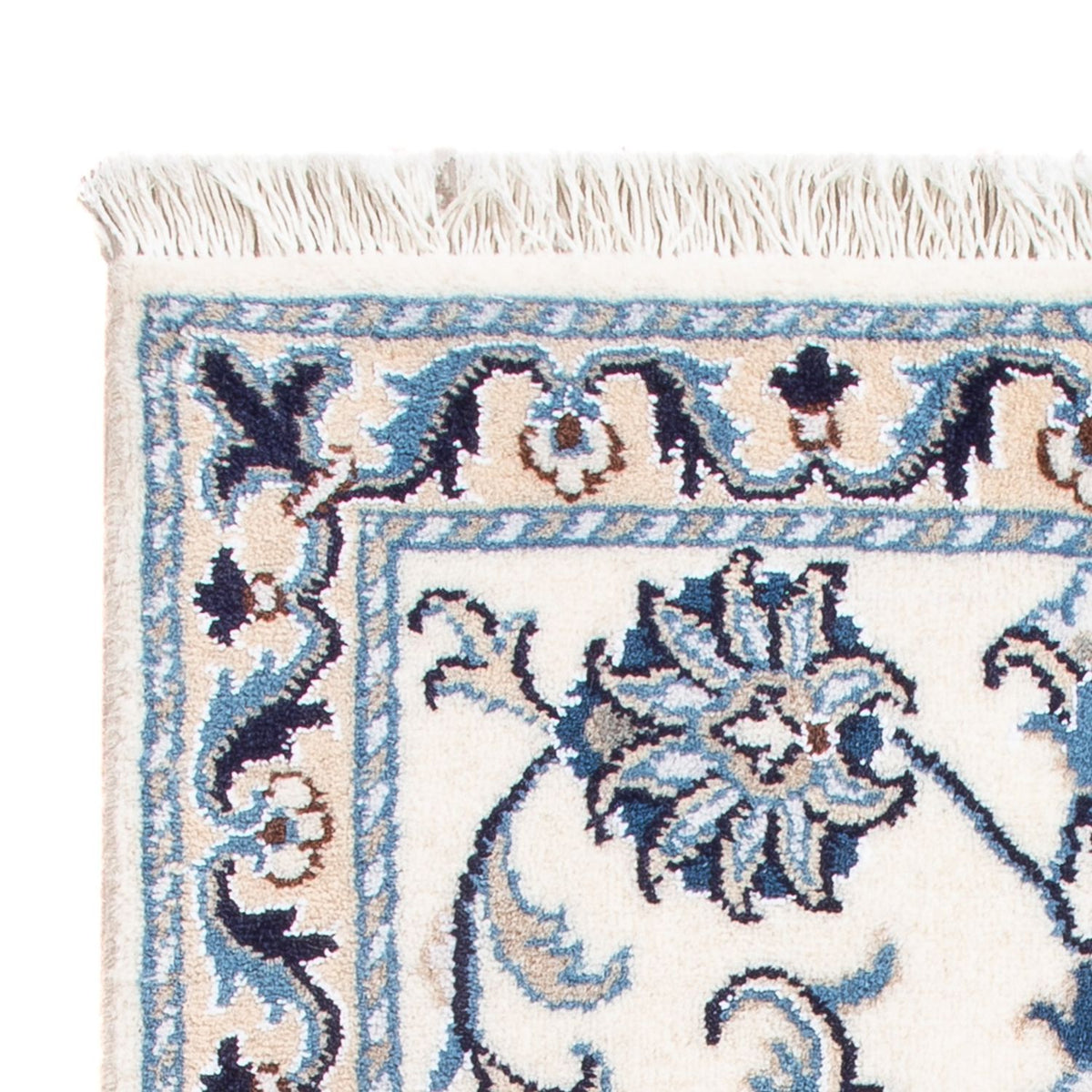 Alfombra Persa - Nain - Real - 90 x 60 cm - crema