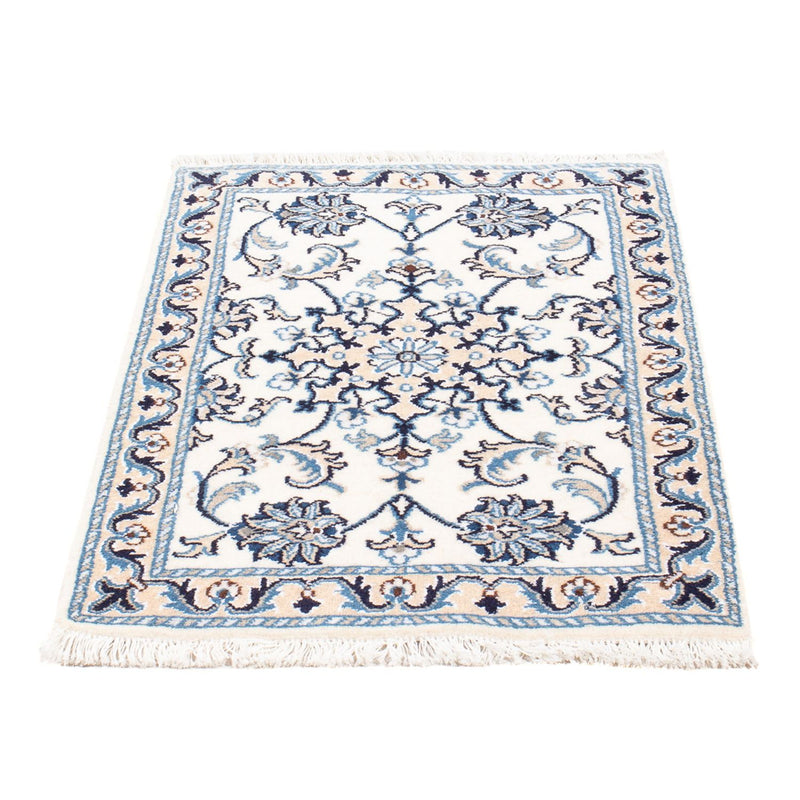 Alfombra Persa - Nain - Real - 90 x 60 cm - crema