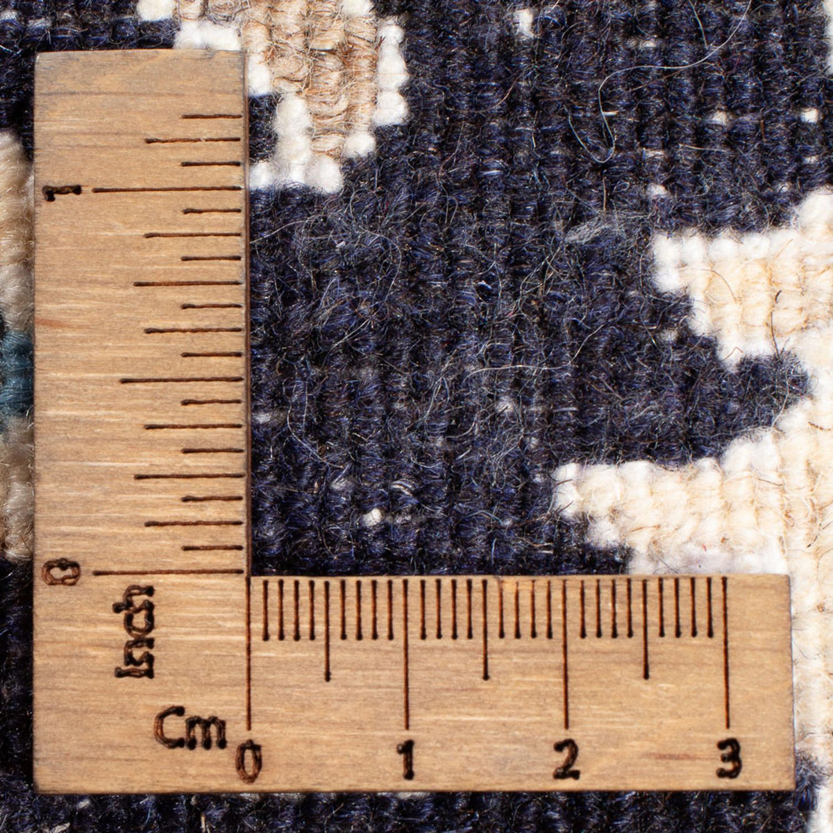 Alfombra Persa - Nain - Real - 90 x 60 cm - azul oscuro