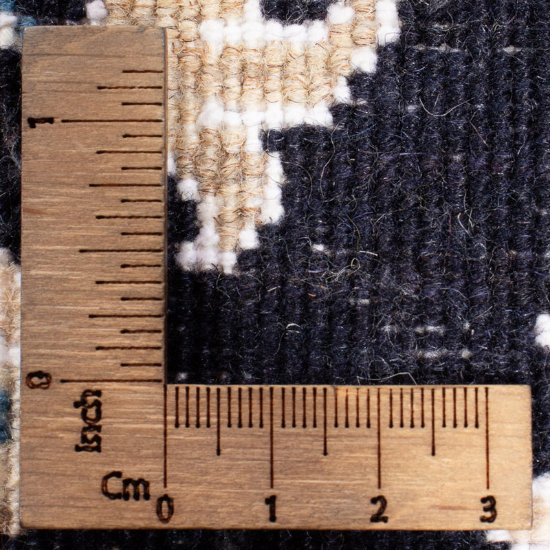 Alfombra Persa - Nain - Real - 90 x 60 cm - azul oscuro