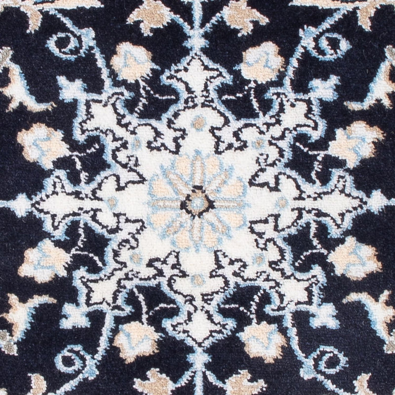 Alfombra Persa - Nain - Real - 90 x 60 cm - azul oscuro
