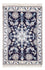 Alfombra Persa - Nain - Real - 90 x 60 cm - azul oscuro