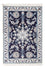 Alfombra Persa - Nain - Real - 90 x 60 cm - azul oscuro