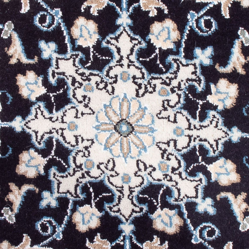 Alfombra Persa - Nain - Real - 90 x 60 cm - azul oscuro