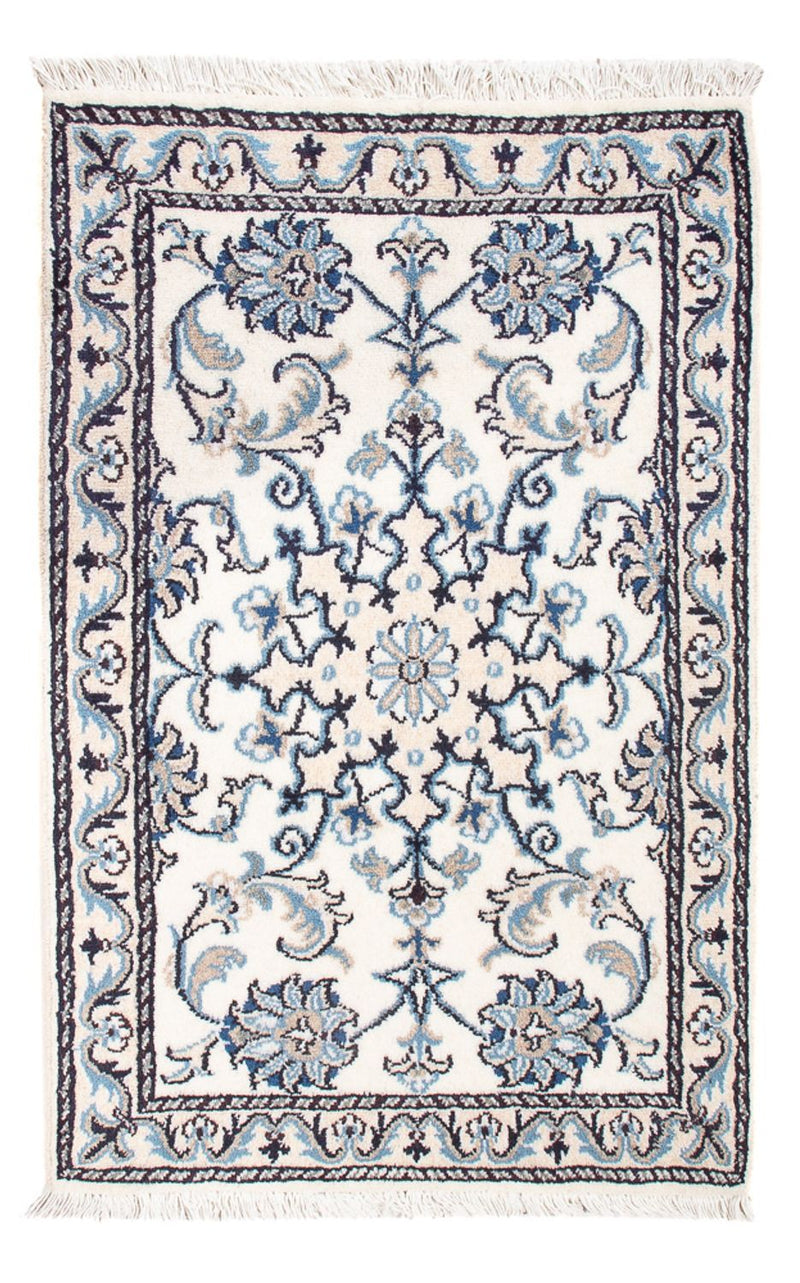 Alfombra Persa - Nain - Real - 90 x 60 cm - crema