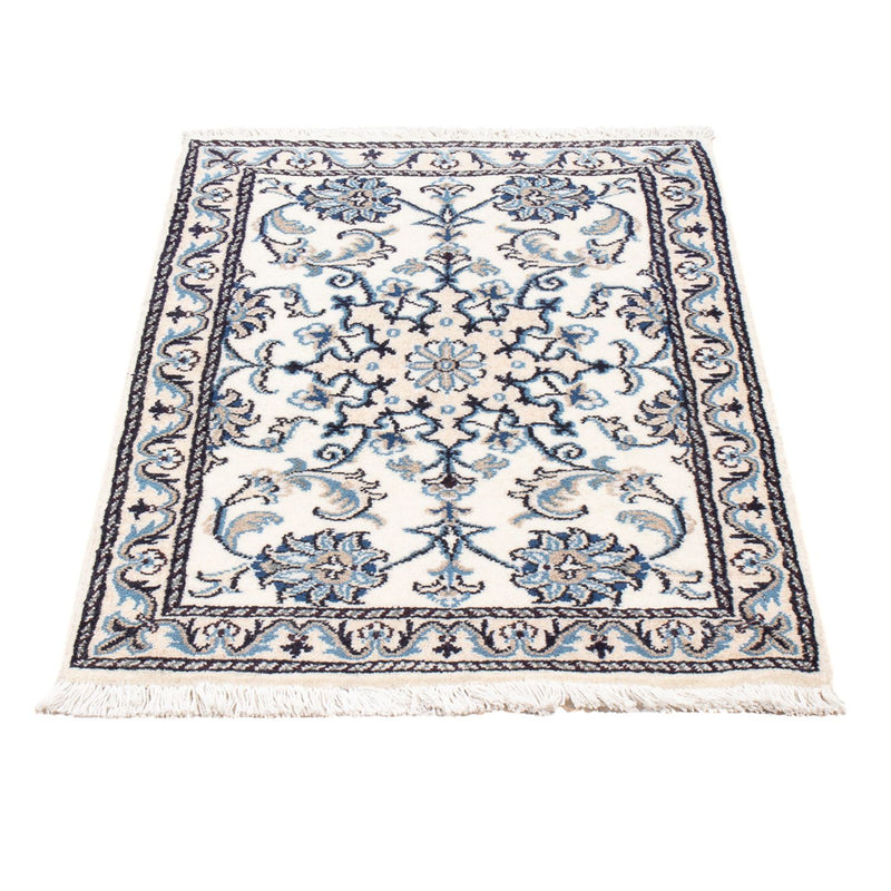 Alfombra Persa - Nain - Real - 90 x 60 cm - crema