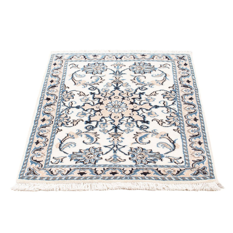 Alfombra Persa - Nain - Real - 90 x 60 cm - crema
