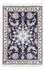 Alfombra Persa - Nain - Real - 90 x 60 cm - azul oscuro