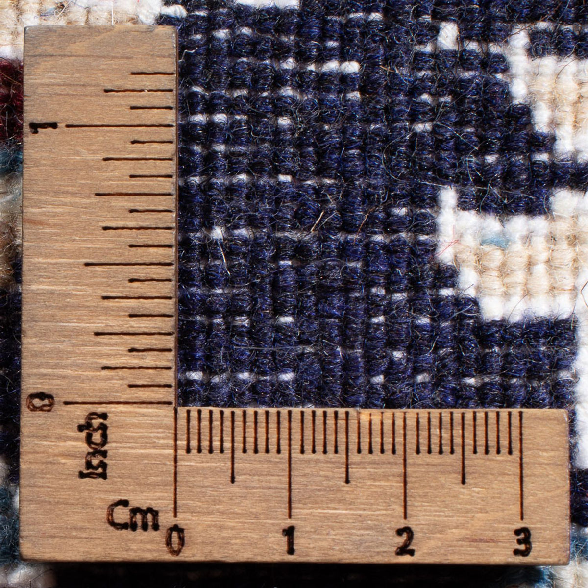 Alfombra Persa - Nain - Real - 90 x 60 cm - azul oscuro