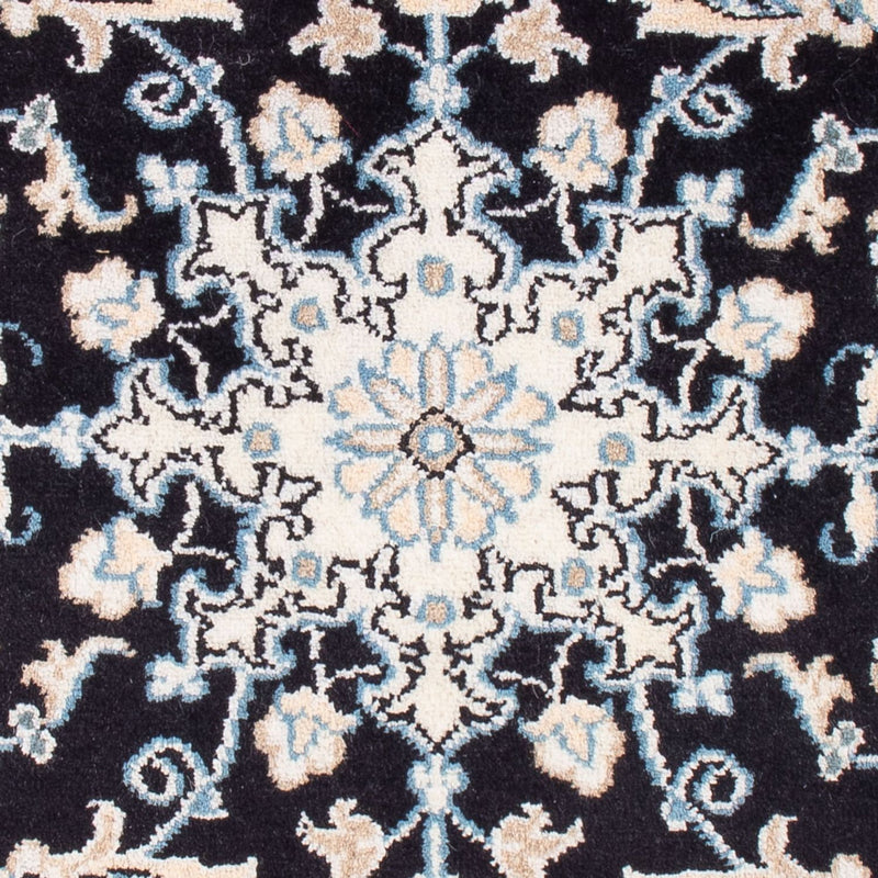 Alfombra Persa - Nain - Real - 90 x 60 cm - azul oscuro