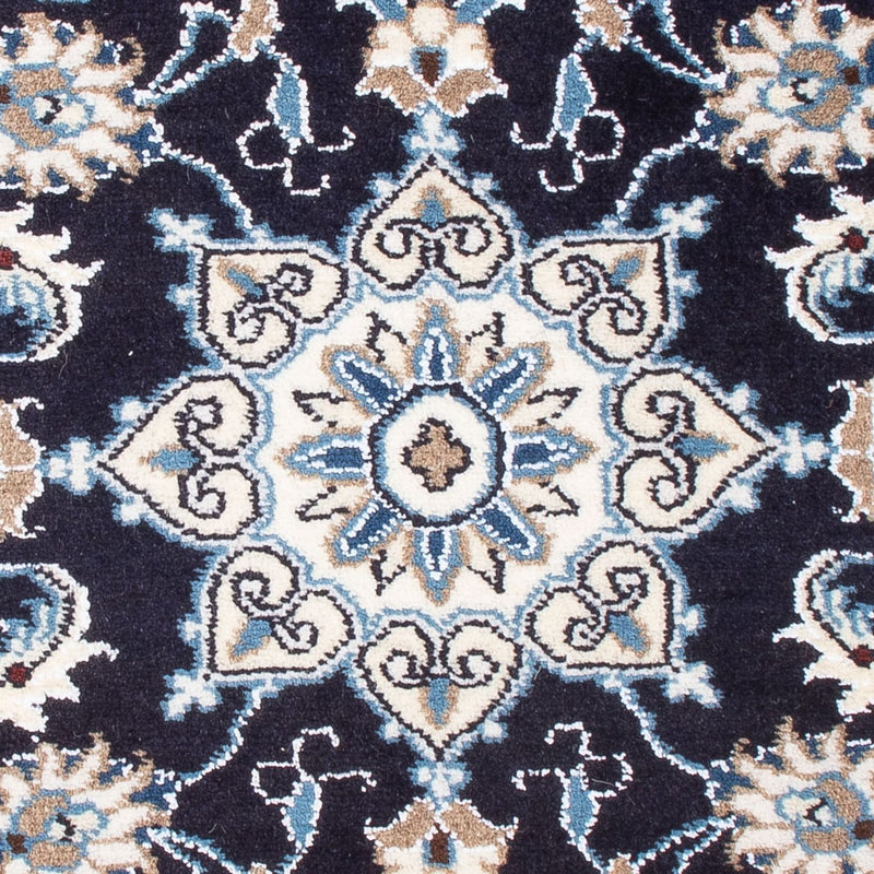 Alfombra Persa - Nain - Real - 90 x 60 cm - azul oscuro